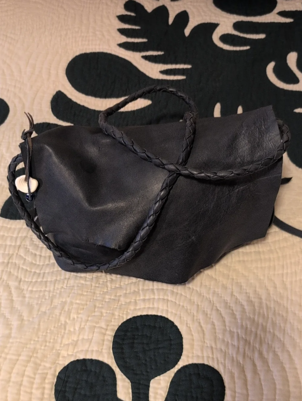 Sky Cody Blue Leather Crossbody Bag - Made In Hawaii